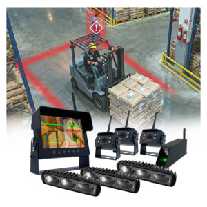 Blind Spot Detection Forklift Movement and Presence Ai Camera Pedestrian Collision Avoidance Proximity Warning Safety Light